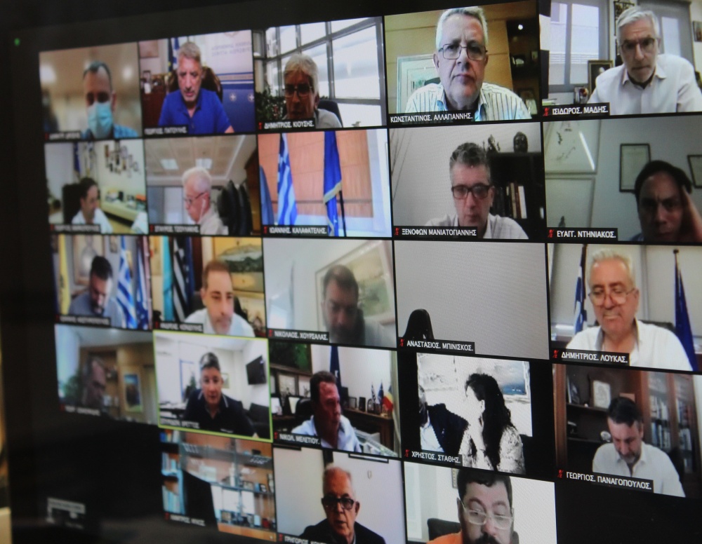 Τηλεδιάσκεψη του Περιφερειάρχη Γ. Πατούλη με τους Δημάρχους της Αττικής για τον νέο Αναπτυξιακό Οργανισμό και το ΠΕΠ Αττικής 2021-2027