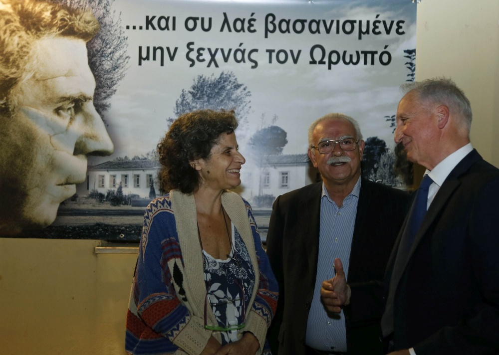 Στη μεγάλη συναυλία-αφιέρωμα στον Μίκη Θεοδωράκη στον Ωρωπό, παραβρέθηκε ο Θανάσης Αυγερινός 