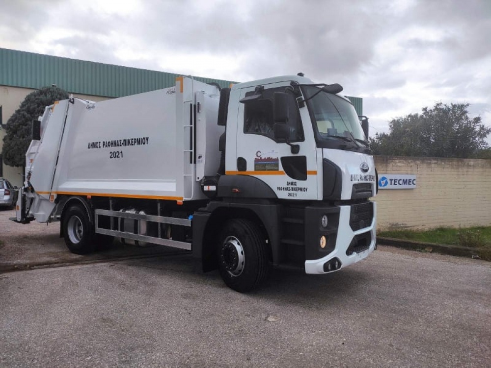 ΔΗΜΟΣ ΡΑΦΗΝΑΣ-ΠΙΚΕΡΜΙΟΥ: Συνεχίζεται ο εκσυγχρονισμός του στόλου οχημάτων - Παραλαβή νέου σύγχρονου απορριμματοφόρου 