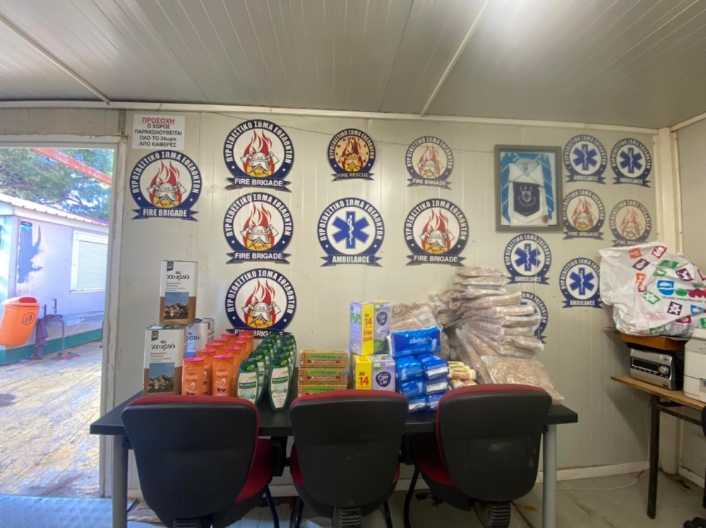 Προσφορά ειδών άμεσης ανάγκης από το ΠΥ.Σ.ΕΘ. στην Παμμακάριστο