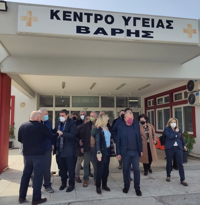 Περιοδεία κλιμακίου του ΣΥΡΙΖΑ-Π.Σ. στα Κέντρα Υγείας Κορωπίου - Βάρης - Καλυβίων - Λαυρίου - Κερατέας