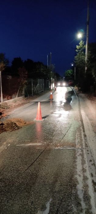 Σοβαρή βλάβη ύδρευσης στην περιοχή Αγίου Χαραλάμπους στη Ραφήνα