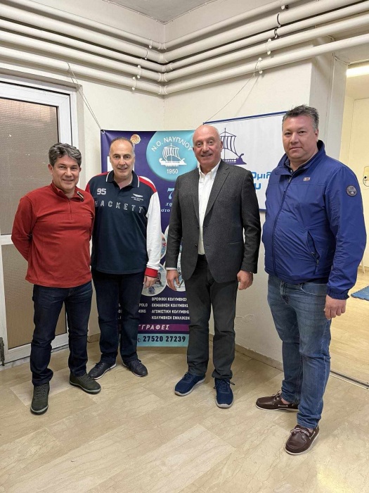 Επίσκεψη αντιπροσωπείας της Κολυμβητικής Ομοσπονδίας Ελλάδος στο Κολυμβητήριο Ναυπλίου