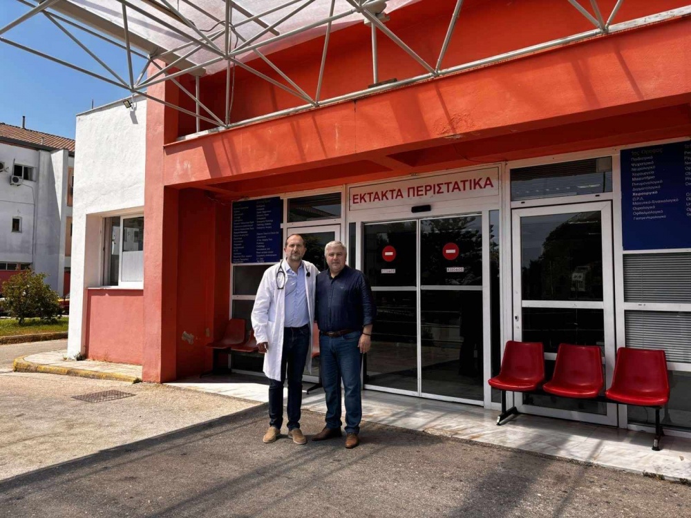 Εθελοντική εφημερία του Δημάρχου Σουλίου στο Νοσοκομείο Πρέβεζας