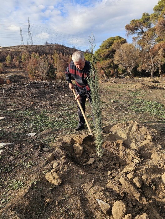Στις αναδασώσεις σε Βαγιάτι και Κοκκιναρά του Πεντελικού, ο Βλάσσης Σιώμος