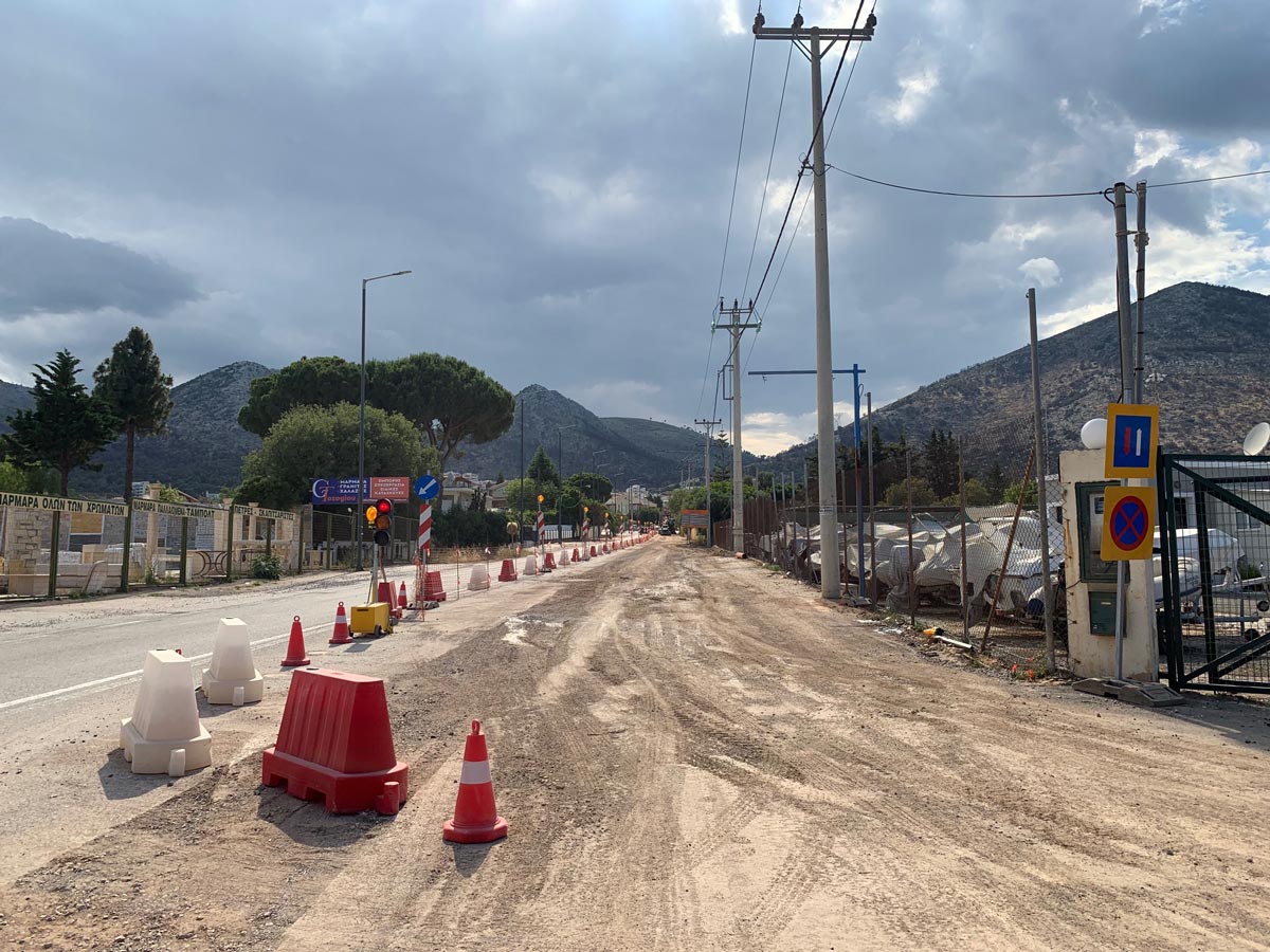 Δήμος Μαραθώνος: Παράταση στα κυκλοφοριακά μέτρα επί της Διονύσου, λόγω των έργων της ΕΥΔΑΠ για την αποχέτευση