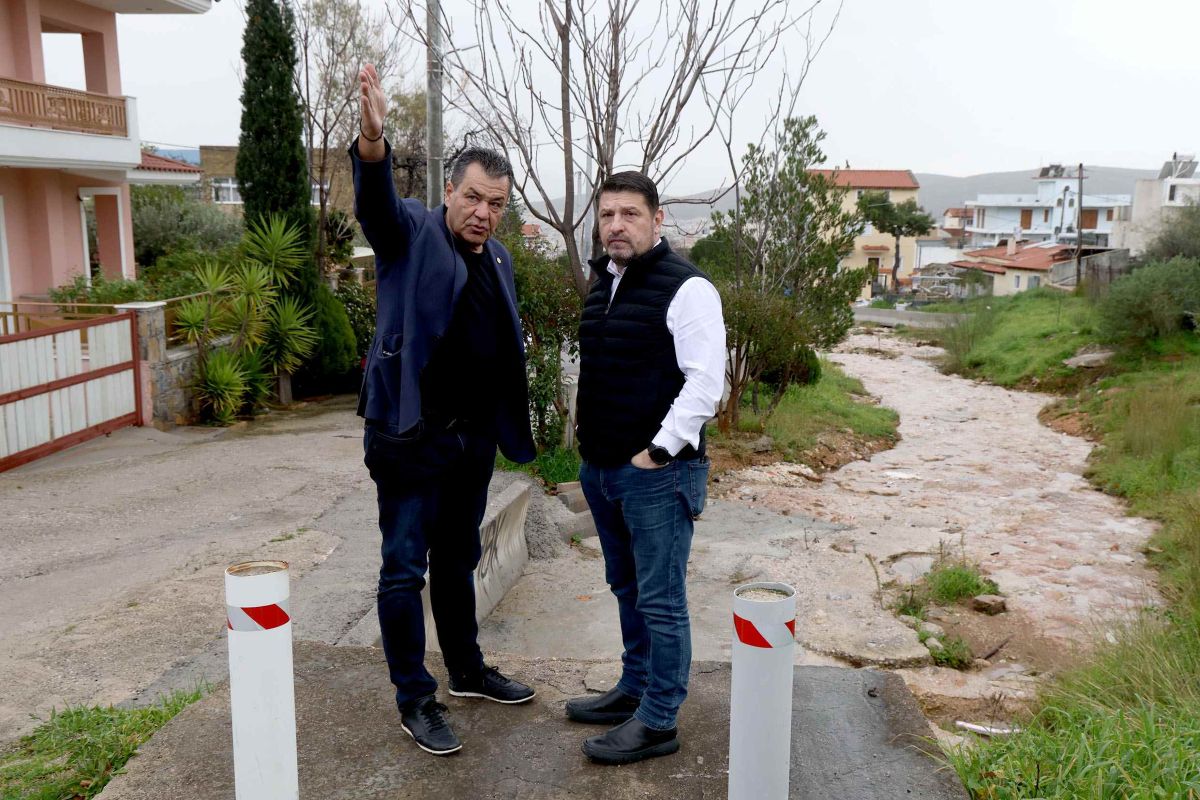 Στον Δήμο Φυλής ο Χαρδαλιάς - Συνάντηση με Παππού και αυτοψία σε έργα αντιπλημμυρικής προστασίας και αστικής ανάπλασης (photos)