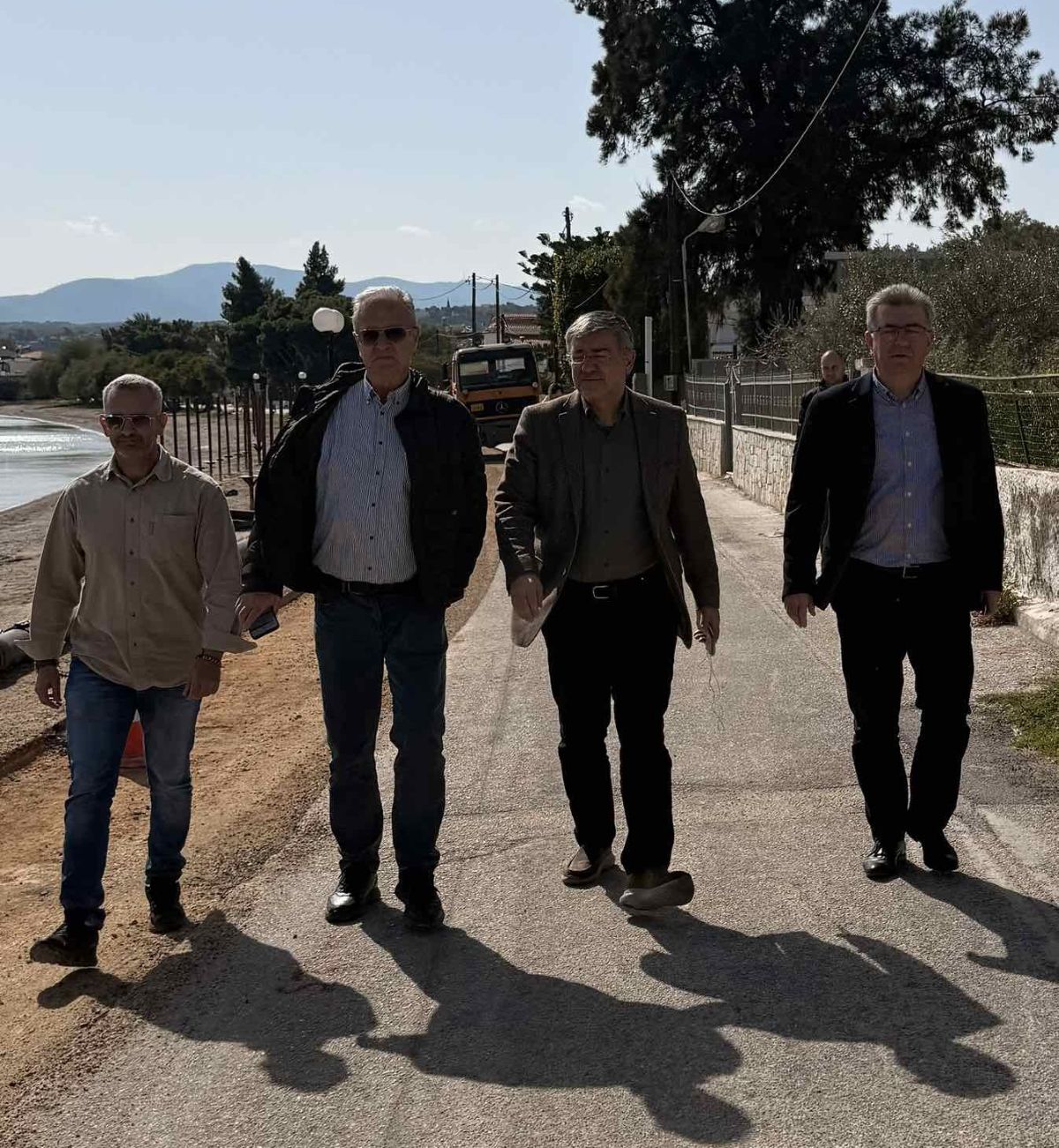 Αυτοψία Γραφάκου - Σταυρέλη στο μεγάλο αποχετευτικό έργο του Σαρωνικού